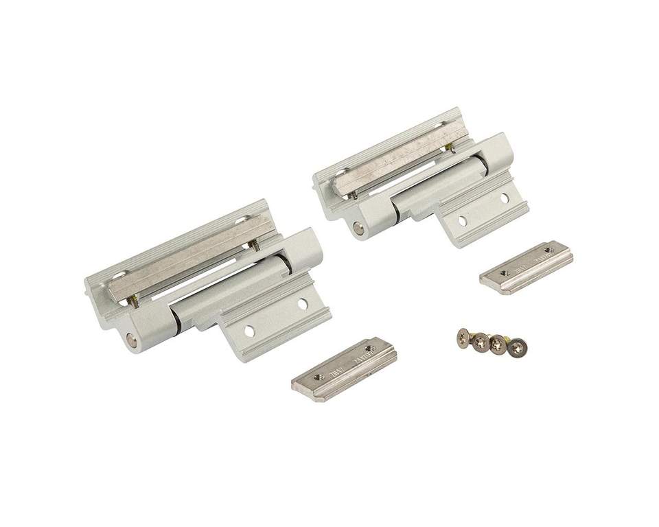 Комплект петель фрамужных Alu 540, клемма 1, V.02, 130 кг, серебро R01.5, 728716, 2 шт. — изображение 2