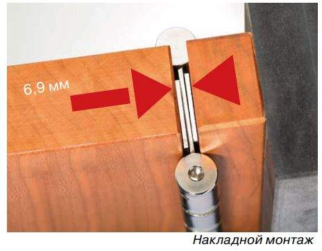 Петля барная 175 мм, для деревянных дверей шириной 37-50 мм, весом до 43 кг, сталь, цвет хром матовый (2 петли в комплекте) — изображение 4