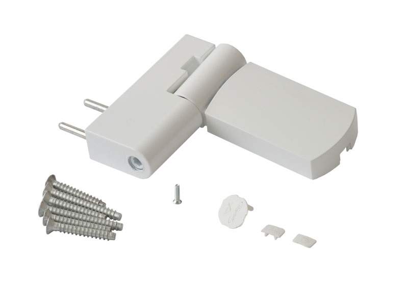 Петля дверная Maxbar PS27 (23-26,5/105-42) RAL9016 E, Белый — изображение 2