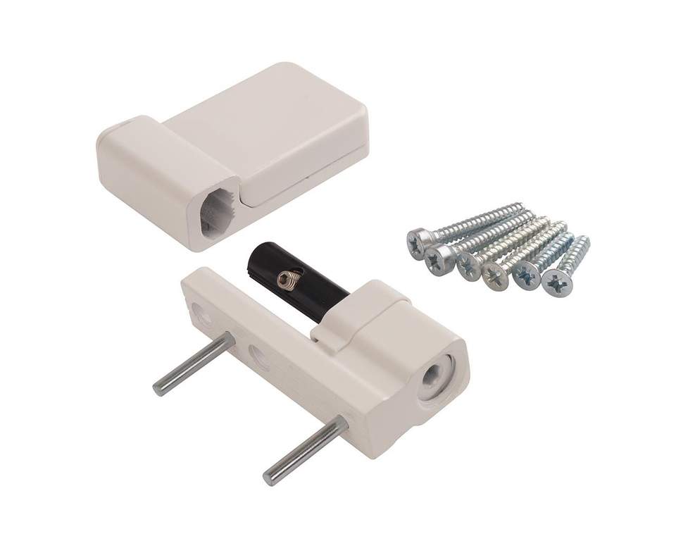 Петля дверная Elementis K-S (15-20 мм), на 100кг., Белый, RAL9016