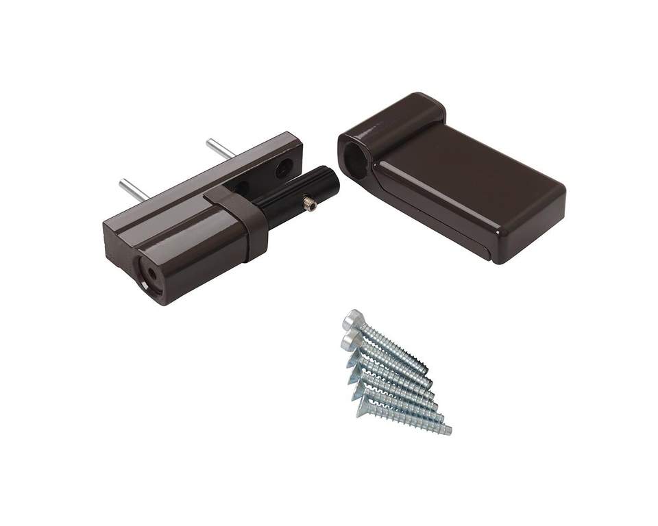 Петля дверная Elementis K-V (15-20 мм), на 120кг., Коричневый, RAL8019