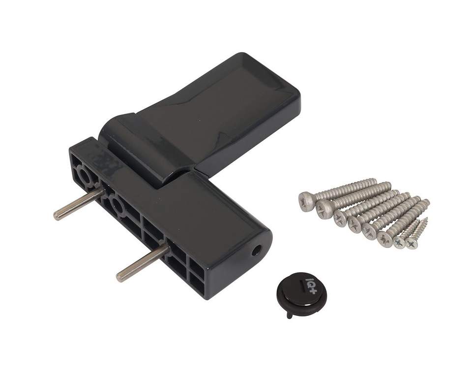 Петля дверная ELEMENTIS серия IQ-Plus 19-22 мм, Антрацит RAL7016 — изображение 2