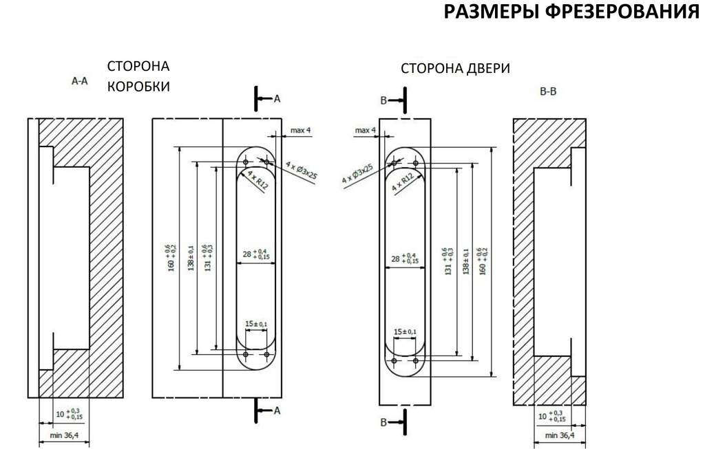 Петля дверная скрытая универсальная, 3D, 160х28 мм, 100 кг, сатин хром., с 4 металл. колпачками — изображение 6