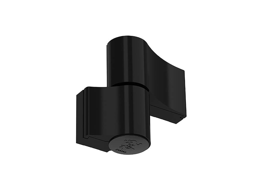 Петля JOCKER ALU 2SK 2-х секционная, межосевое 67, чёрн. RAL9005 глянцевая — изображение 3