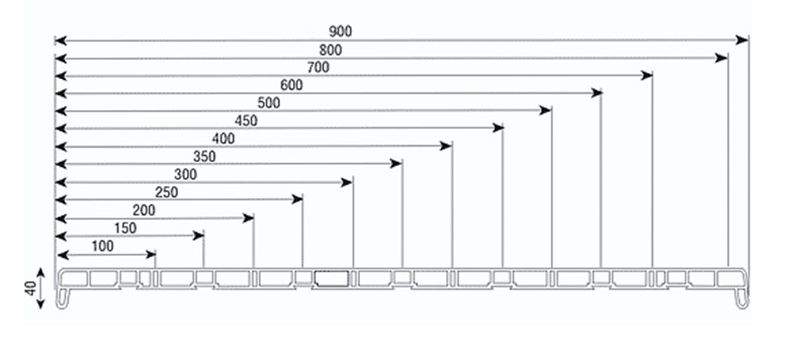 Подоконник пластиковый В-40 /900/ белый /6,0м/ с 2 капиносами — изображение 3