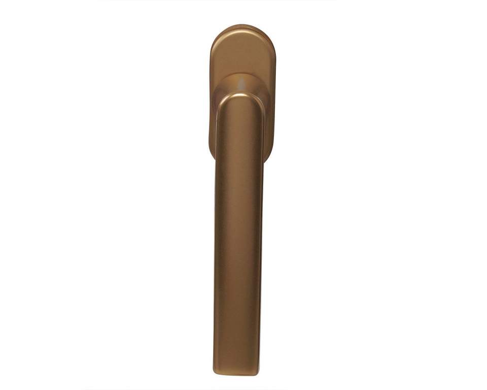 Ручка оконная алюминиевая  HOPPE Hamburg SecuForte, штифт vario fit 32-42 мм, 45°, 2 винта М5х45,  2 винта М5х50, бронза — изображение 4