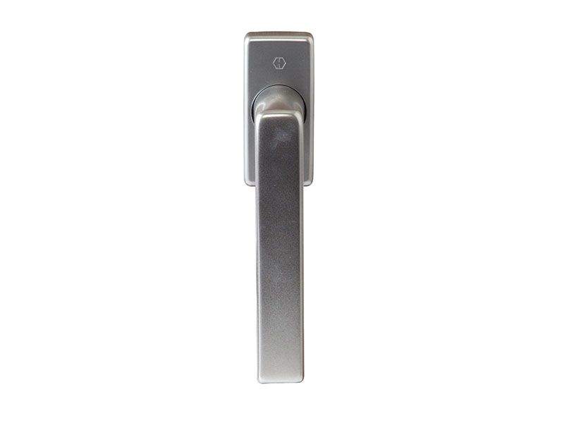 Ручка оконная HOPPE Dallas Secustic алюминиевая, штифт variofit 32-52 мм (F9) титан, 90° , 2 винта М5х55/60 — изображение 2