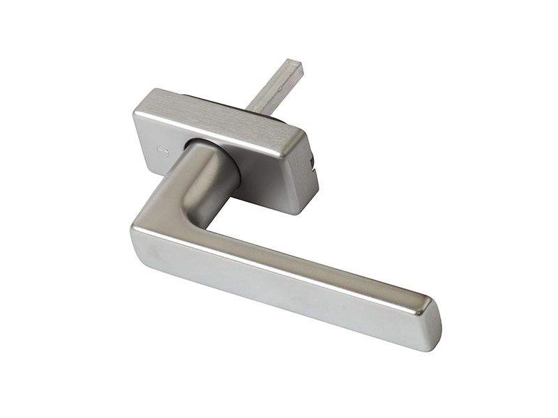 Ручка оконная HOPPE Dallas Secustic алюминиевая, штифт variofit 32-52 мм (F9) титан, 90° , 2 винта М5х55/60 — изображение 3