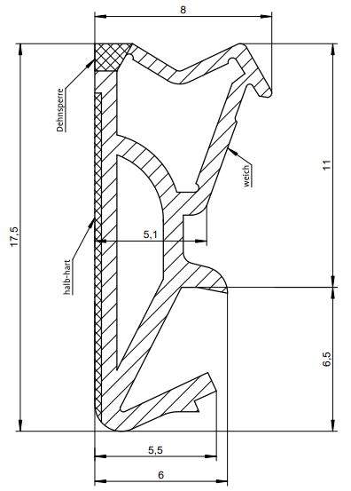 Уплотнитель для деревянных евроокон DEVENTER на фальц створки, ширина паза 4-5 мм, ТЭП, темно-коричневый RAL 8014 — изображение 4