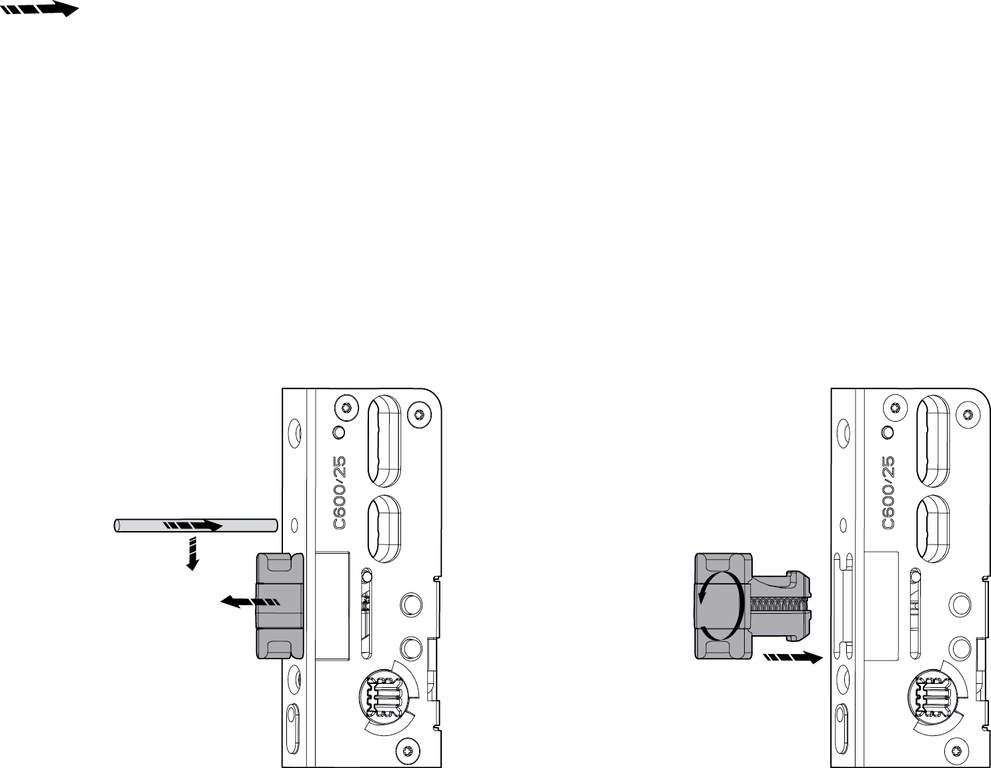 Замок многозапорный Roto H 600 4V-цапфы 25/16/92/8 FFH 2000-2200, удлиняемый — изображение 4