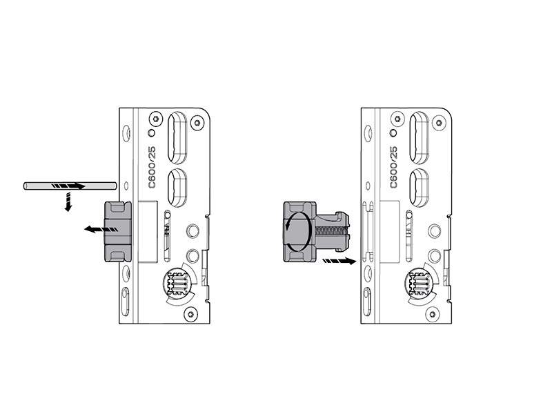 Замок многозапорный 3-х частный Roto H650 25/92/8/P/404/F2x16 — изображение 3