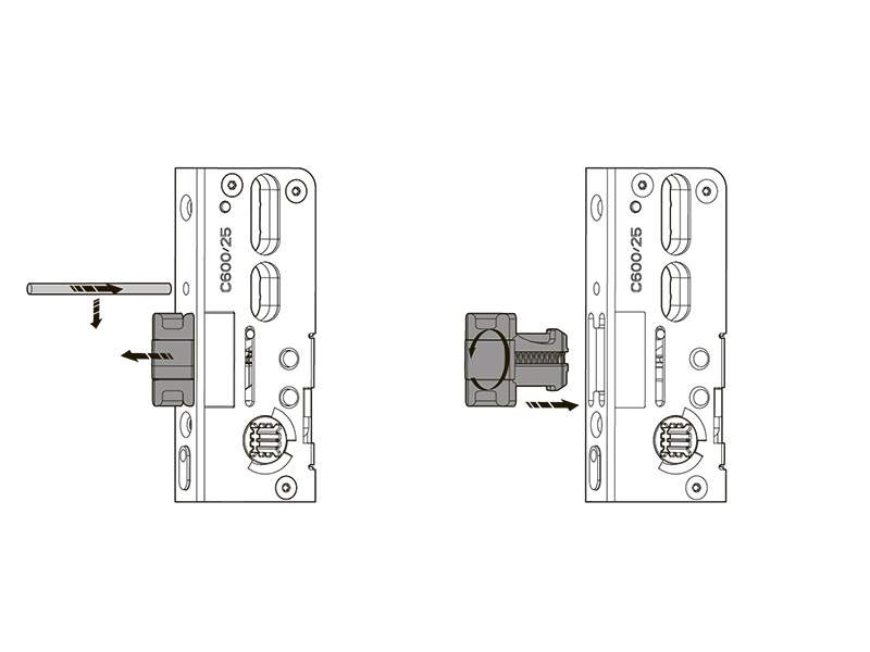 Замок многозапорный 3-х частный Roto H650 45/92/8/P/404/F2x16/SIL/SA — изображение 3